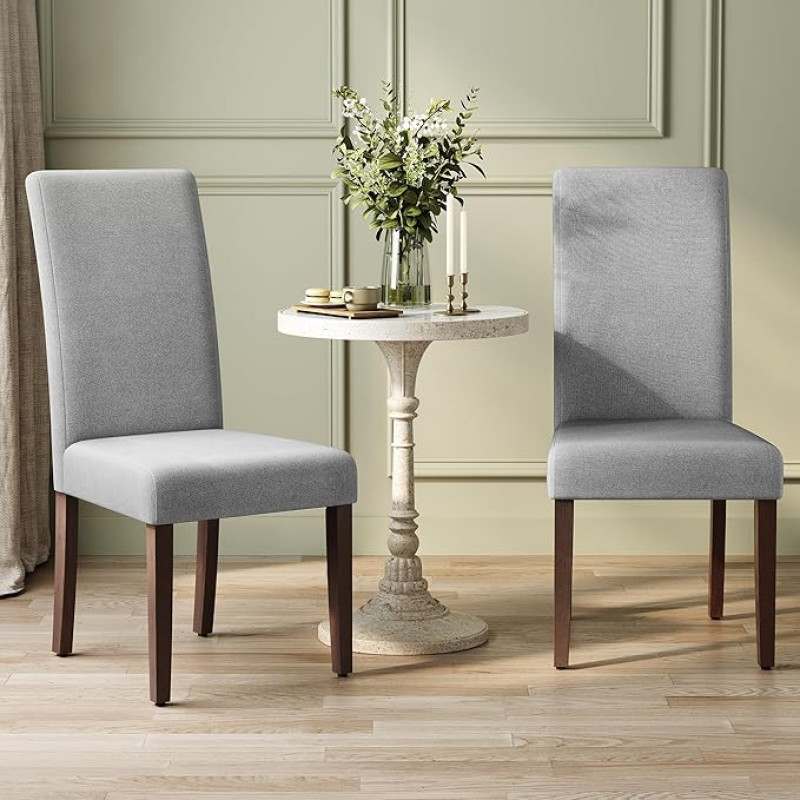 VASAGLE Valgomojo kėdės 2 virtuvės kėdžių rinkinys 