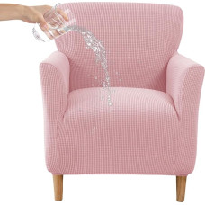 CRFATOP Stretch Mid Century Modern Armchair Covers, 1 gabalas, Žakardas akcentas kėdės apima su porankiais, Minkštas vandeniui atsparus kėdės dangteliai svetainės baldai, apsauga, biuras, priėmimas, skaitymas