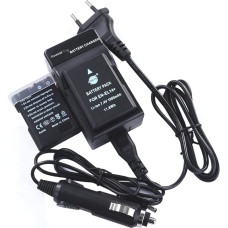 DSTE® (2 pakuotės) EN-EL14 ENEL14 atsarginė baterija ir DC111E kelioninis įkroviklis, suderinami su Nikon EN-EL14A D3100 D3200 D3300 D5100 D5200 D5300 D5500 P7000 P7100 P7200 P70000 P7800