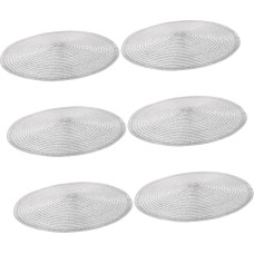 Gatuida 6 Stück Rundes Platzset Set aus Baumwolle Teilig Hitzebeständig Waschbar Durchmesser Stilvolles Tischset für Küche Esszimmer und Restaurant Unterlage für Heiße Töpfe und Geschirr