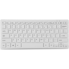 Bewinner Wired Keyboard with 78 Keys, Ultra Thin USB Arc Angle Design Keyboard for Desktop Computer, Laptop PC, Gaming Keyboard (White)