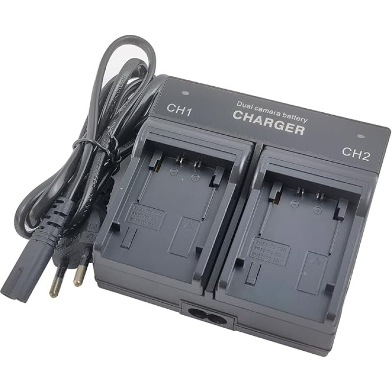 Dviejų kanalų akumuliatoriaus įkroviklis, skirtas 