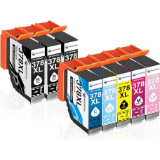 MEGOFFICE 378XL Ink Multipack Compatible with Epson 378 XL Cartridges for Expression Photo XP8000 XP8005 XP8500 XP8505 XP8600 XP8605 XP8606 XP8700 XP8705 XP15000 (8 Pack)