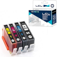 LCL Compatible Ink Cartridge 655 655XL (1Black 1Cyan 1Magenta 1Yellow) Replacement for HP Deskjet Ink Advantage 4625 5525 6520 6525 3525 4615
