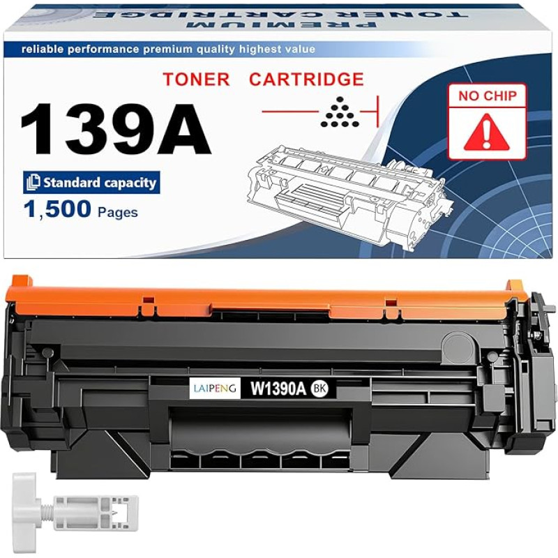 LAIPENG Suderinama 139A W1390A (139X W1390X) tonerio kasetė, skirta HP Laserjet Pro 3002 3002dw MFP 3102 3102fdw spausdintuvui Standartinės talpos 1500 puslapių [be lusto, su įrankiais]