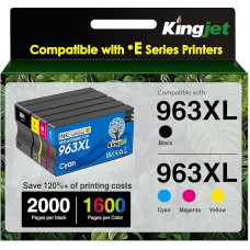 KINGJET 963XL rašalo kasetės, skirtos HP 963 rašalo kasetėms, skirtos 