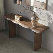 Langer Konsolentisch im Landhausstil für den Eingangsbereich, 63 Zoll Holzsofatisch, rustikaler Flurtisch, stilvolle Aufbewahrung hinter der Couch, vielseitiger Wohndekor-Akzent