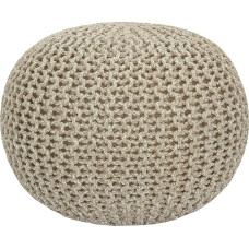 Cotton Craft Dori Pouf Rankų darbo megztas kabelinis trikotažas grindų Osmanų 100 % medvilnės rankų darbo rankomis susiūta 20 cm x 14 cm