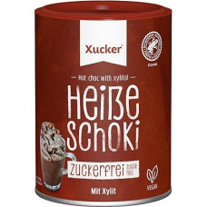 Xucker Hot Chocolate without Sugar, Delicious Drinking Chocolate with Xylitol Birch Sugar, Sugar-Free Chocolate for Drinking, Hot or Cold, Vegan and GMO Free (200 g)
