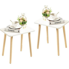 FORAOFUR Side Tables Living Room Set of 2