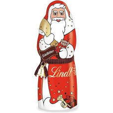 Lindt šokoladas | Santa Claus Edelbitter | 70 g | Kalėdų Senelis pagamintas iš geriausio Edelbitter šokolado | Elegantiška kalėdinė figūrėlė, kurią galima dovanoti Kalėdų laikotarpiu