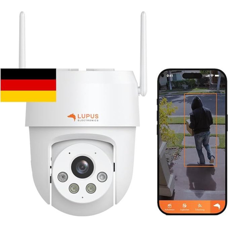 LE213 Signalizacijos kamera su dirbtinio intelekto objektų sekimo funkcija, 