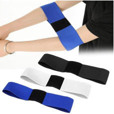 Pack of 3 Golf Swing Trainer Aid, Elastic Golf Swing Trainer, Golf Swing Band, Golf Swing Wrist, Improve Your Swing Posture and Swing Skills for Beginners (Black/White/Blue)