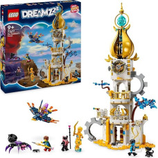 LEGO DREAMZzz 2-in-1 Sandman bokšto pilies žaislas vaikams konstruoti su fantazijos gyvūnais, įskaitant vorą ir paukštį, dovana mergaitėms ir berniukams nuo 9 metų 71477