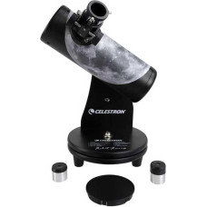 Celestron 22016 Firstscope Robert Reeves Signature Edition 76 mm Dobsono teleskopas, 20 mm ir 4 mm okuliarai, f/3,95 židinio santykis - juodas