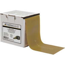 Thera-Band Professional Non-Latex Resistance Bands for Rehabilitation, Portable Fitness and Workout, Home Exercise, 25 Yard Roll Dispenser Box, Gold, Max, Elite