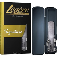 Légère Reeds - Alto saksofono stygos, Signature, ašmenų storis 3.00 (ASG3.00) - Aukštos kokybės sintetinis medinių pučiamųjų instrumentų vamzdelis