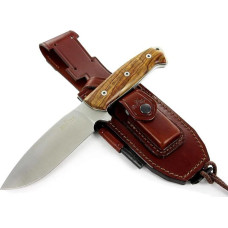 JEO-TEC Nº1 Theone Lauko kempingo peilis su diržu Medžioklinis peilis Išgyvenimo peilis - vokiškas plienas BÖHLER N690C - odinis dėklas Ugnies plieno peilių galąstuvas