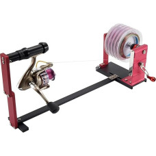 Angelrollen-Spulstation - integrierter Wickler mit 4 Rolllagern für reibungsloses Spinnen, Werfen und Schlepprollenverstellung