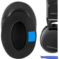 GEEKRIA Sport Cooling Gel-Infused Cloth Replacement Ear Pads for SteelSeries Arctis 3 Arctis 5 Arctis 7 Arctis 9X Arctis PRO Headphone, Ear Pads, Earpads Repalcement