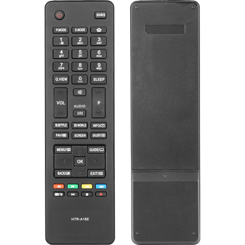 Remote Control HTR-A18E Compatible with Haier LED LCD TV LE22M600CF LE24M600C LE24M600CF LE24B8000T LE28M500C LE28M600C LE28F6600C LE28F6000T LE29G690C LE32 9G6900 C M600C Control Replacement