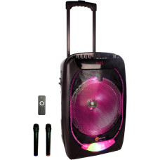 N-Gear Flash 1210 Sono Karaoke Bluetooth Mobile Trolley 300 Watt MP3 Player FM Radio 2-5 Hours Running Time, Black