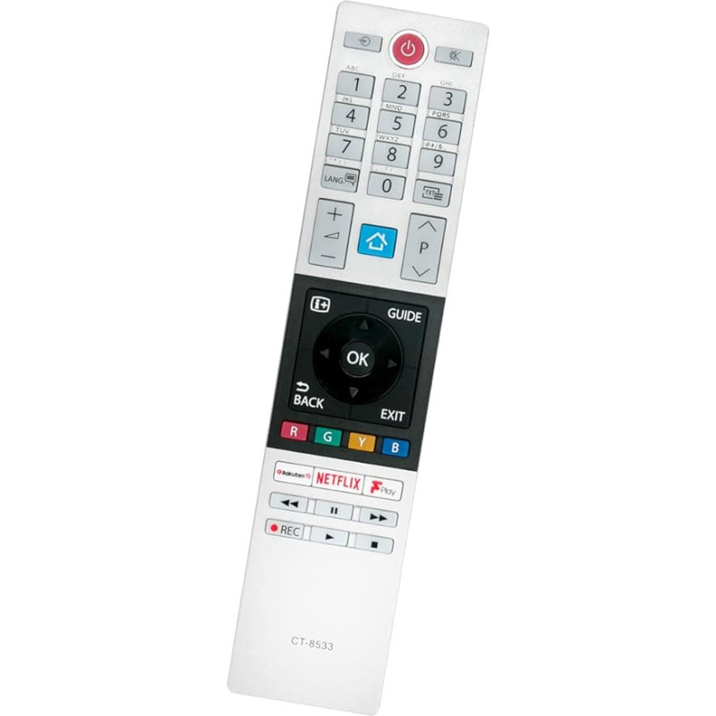 ALLIMITY CT-8533 Remote Control Replacement for Toshiba TV 50U5863DB 49U5863DB 32D3864DB 24W3863DB 49V6863DB 49T6863DB 32D3863DB 24W2863DB 65U6863DB 5 5U6866 3DB 49V5863DB 49L3863DB