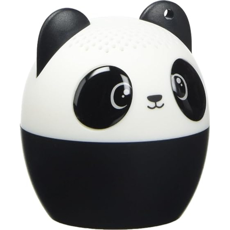 Legami - Mini Handsfree Kit and Wireless Speaker, Pump Up The Volume, Diameter 4.3 cm, Outer Rubber, Interior Plastic, Panda Theme, Take Remote Selfie