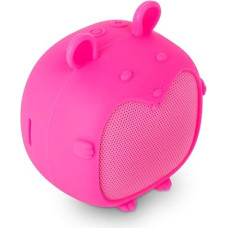 SPC Sound Pups Children's Bluetooth Speaker with Mouse Shape, 3 Hours Playback and Built-in Microphone, Large Sound, 3 W, Micro SD Slot, Pink