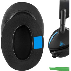 GEEKRIA Sport Cooling Gel Infused Replacement Ear Pads for Turtle Beach Stealth Headphones, Ear Force, Call of Duty, Recon Series, Ear Pads, Earpads Repalcement (Extra Thick)