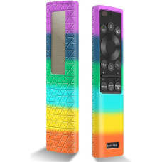 Protective Cover for Samsung Solar Cell Remote Control 2021, Protective Silicone Cover BN59-01357A / BN59-01363A / BN59-01311B / BN59-01300C Samsung Remote Control Sleeve Protector Skin Anti Lip Rainbow