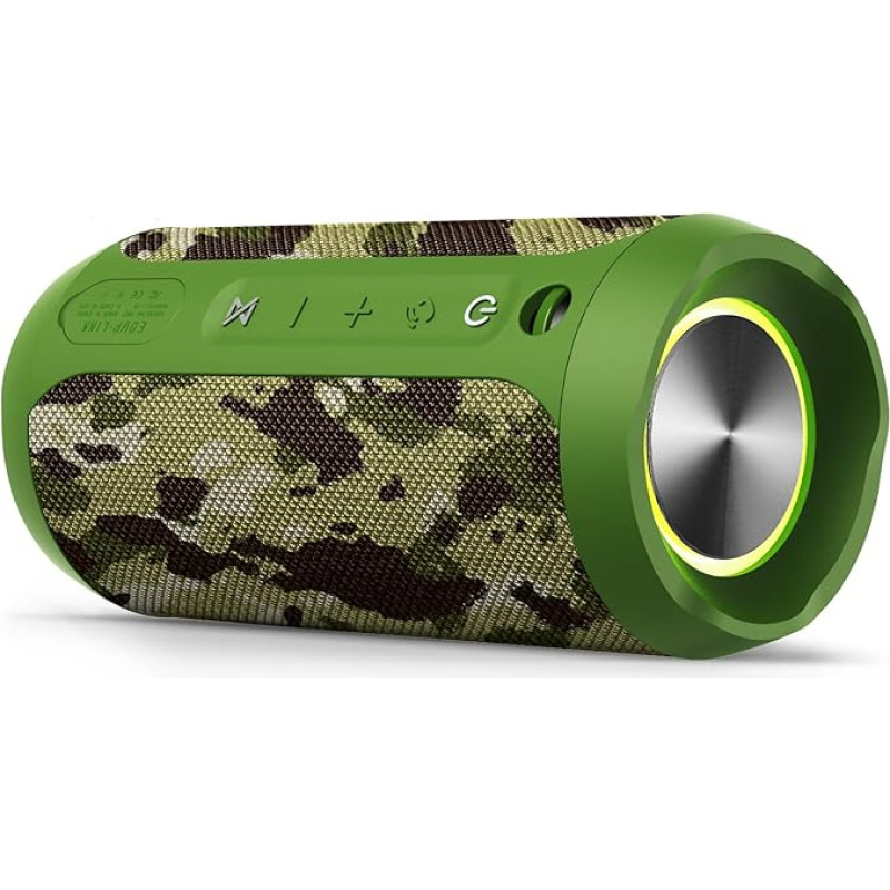 EDUPLINK Portable Bluetooth Speaker Waterproof IPX7 Wireless Speaker (Camouflage)