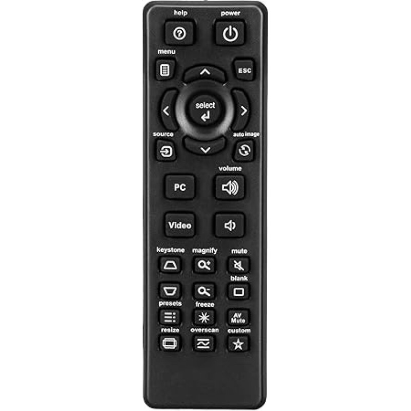 Leankle Remote Control HW-Navigator-2 for InFocus Projectors IN1100, IN1102, IN2102, IN2102EP, IN2104, IN2104EP, IN2106, IN2106EP, IN3102, IN3104, IN3104EP, IN3106, IN3108 , IN390 2, IN3904