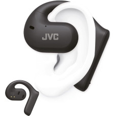 JVC Nearphones HA-NP35T-B, True Wireless Earbuds, Open Ear Design, Noise Cancelling for Clear Assignment, Water Protection (IPX4), Microphone Muting Function, 17 Hours Playback, Bluetooth 5.1, Black