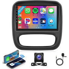 2G + 64G Android Car Radio for Opel Vivaro Renault Trafic Fiat Talento Nissan NV300/VW300 with Carplay Android Car Navigation GPS WiFi 9 Inch Car Radio with Mirror Link Bluetooth FM/RDS/DAB+/OBD