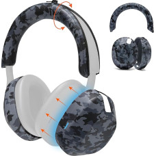 WC ShellZ XM5 - Headphone Outer Shell and Headband Covers for Sony WH1000XM5 Made by Wicked Cushions | Made with High Quality Silicone | Black Camo