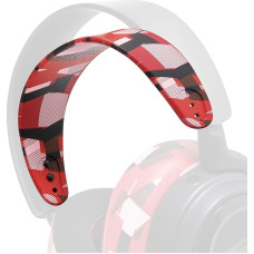 WC -StirnbandZ Arctis Nova - Improved Silicone Headband for Arctis Nova Headsets by Wicked Cushions - Improved Flexibility, Comfort and Style with Matching Ear Pad Designs | Red Prism