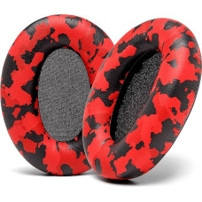 WC Wicked Cushions Extra Thick Replacement Earpads Compatible with Sony WH-1000XM3 Headphones - Red Camo