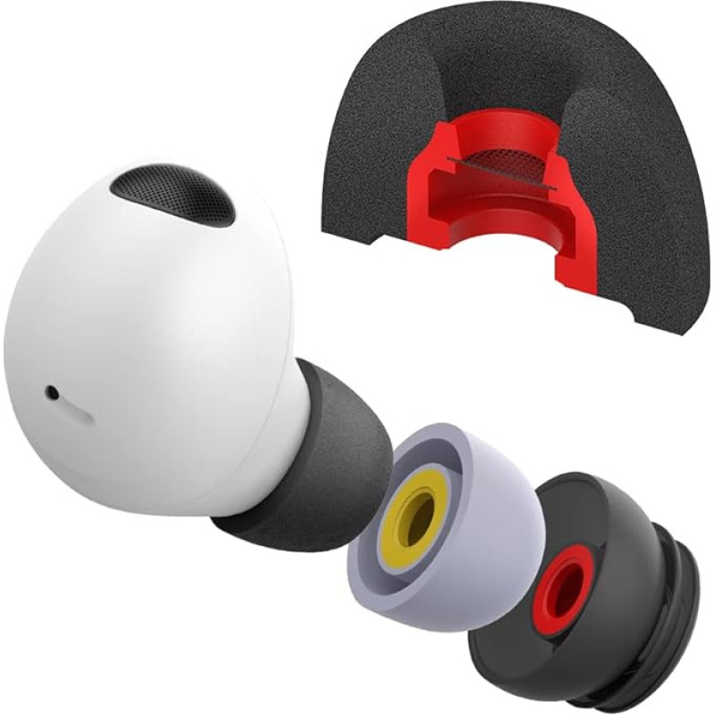 diofit Galaxy Buds2 Pro Eartips Designed for Samsung (PU Foam Blac)