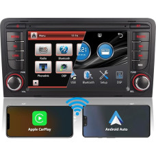 7 Inch High Performance DSP Car Radio for Audi A3 8P S3 RS3 Sportback Radio Built-in Wireless Carplay & Android Car Navigation Steering Wheel Control Subwoofer Bluetooth IPS Touch Screen Screen AM FM