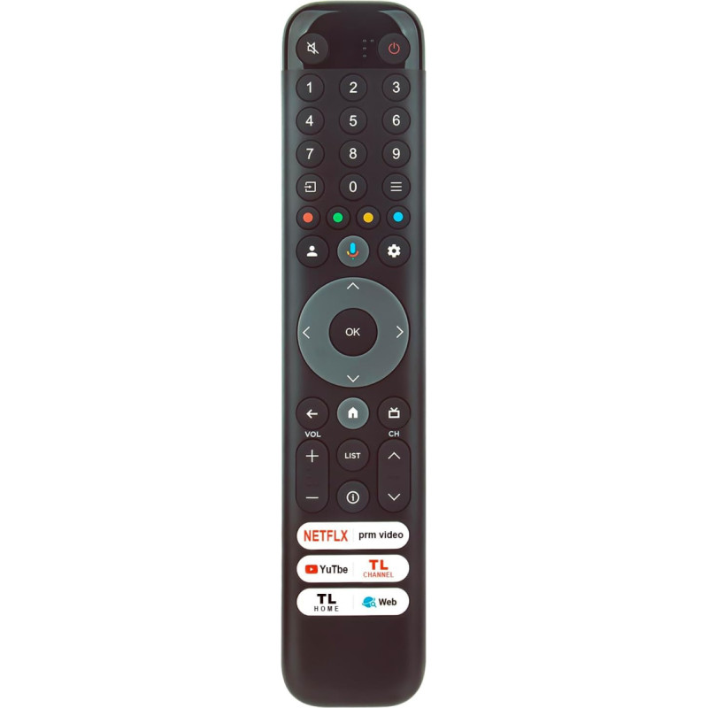 AULCMEET RC833-GUB1 RC833 GUB1 RC833GUB1 Replacement Voice Remote Control Fit for TCL C64 C74 C74K C80 C80K C84 C84K C95 MQLED80 MQLED87 MQLED98 P74 P74K QLEDLED 770 Q77LED870 UHD870 X95 XMQLED98