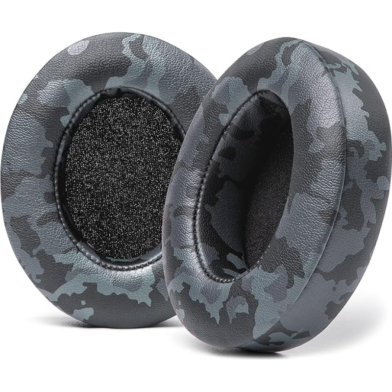 WC Wicked Cushions Replacement Ear Pads for Beats Studio 2 & 3 (B0501, B0500) Wired & Wireless | Does Not Fit Beats Solo | Softer Leather, Improved Foam and Stronger Adhesive | Black Camouflage