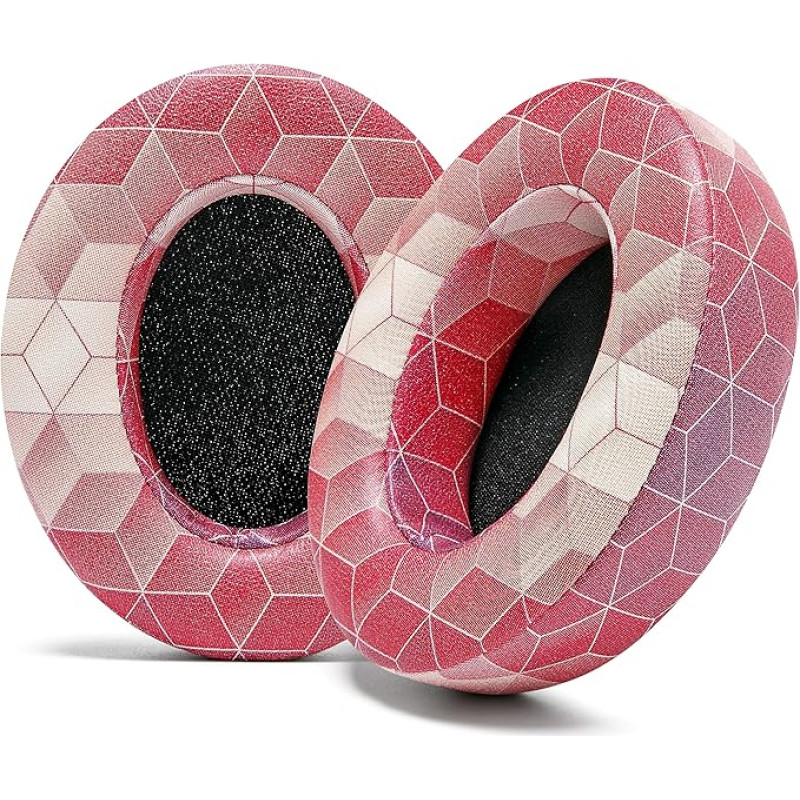 WC Wicked Cushions Replacement Ear Pads for Beats Studio 2 & 3 (B0501, B0500) Wired & Wireless | Does Not Fit Beats Solo | Softer Leather, Improved Foam and Stronger Adhesive | Hex Red