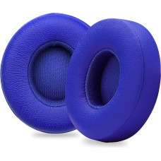 YOCOWOCO Replacement Ear Pads for Beats Solo 2 Wireless/Solo 3 Wireless On-Ear Headphones Earpads with PU Leather and Memory Foam - Navy Blue