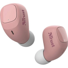 Trust Mobile Nika Compact Bluetooth Headphones in Ear, Wireless Earbuds, True Wireless Earbuds with Charging Case (TWS, Integrated Microphone) - Pink