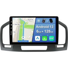 YUNTX [6GB + 128GB] Android 13 Car Radio for Opel Holden Insignia (2008-2014)-[Integrated CarPlay/Android Car/DSP/GPS]-9 Inch IPS 2.5D Camera + MIC-DAB/Mirror Link/Bluetooth 5.0/360 Camera/Steering