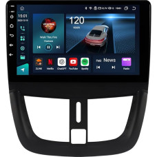 ACAVICA 4+64GB Android 13 Autoradio für Peugeot 207 2006-2014 Stereo 8-Core GPS Navi mit Wireless CarPlay Android Auto Bluetooth 4G LTE WiFi