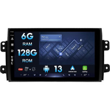 MISONDA 6GB+128GB Android Autoradio für Suzuki SX4 2006-2013/Fiat Sedici 2005-2014-GPS-Navigation-kostenlose Rückfahrkamera-unterstützt DAB/Lenkradsteuerung/WiFi/Bluetooth/Mirrorlink/Carplay/RDS