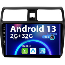 SXAUTO Android 12 IPS Car Radio for Suzuki Swift (2005-2016) - Built-in CarPlay / Android Car - Reversing Camera Free - 2G + 32G - Steering Wheel Control DAB Fast-Boot WiFi Split Screen - 2 DIN 10.1