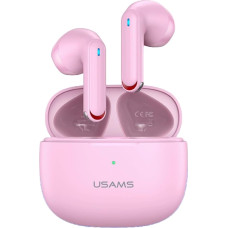 P4Y Wireless Headphones NX10 Dual-mic ENC TWS - NX Series BT5.2 Built-in Microphone Stereo Touch Control Long Battery Life with Charging Case Compatible with iOS/Android (Pink)